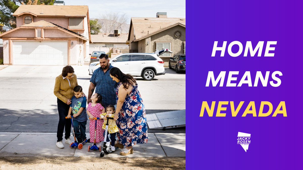 To build a strong middle class, our families need more access to housing options that regular Nevadans can afford – and I’ll keep fighting to make that a reality.