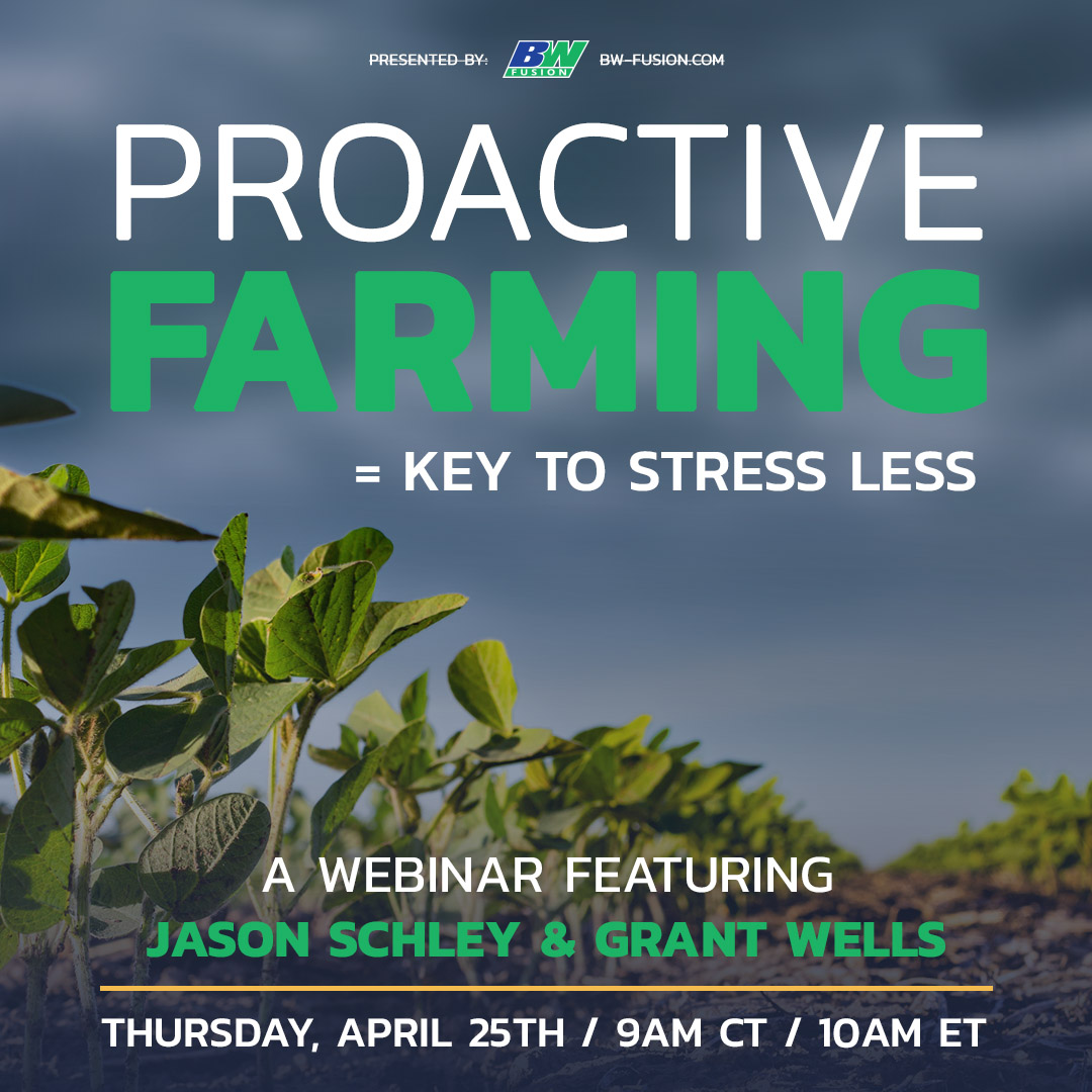 Join us for a webinar of data and real-world stories from presenters, @GrantWe74870505, Partner of BW Fusion, and @JasonSchley, President of Agronomy. There’s no better time than the early growing season to take charge of your yields! bit.ly/3TSNDqr