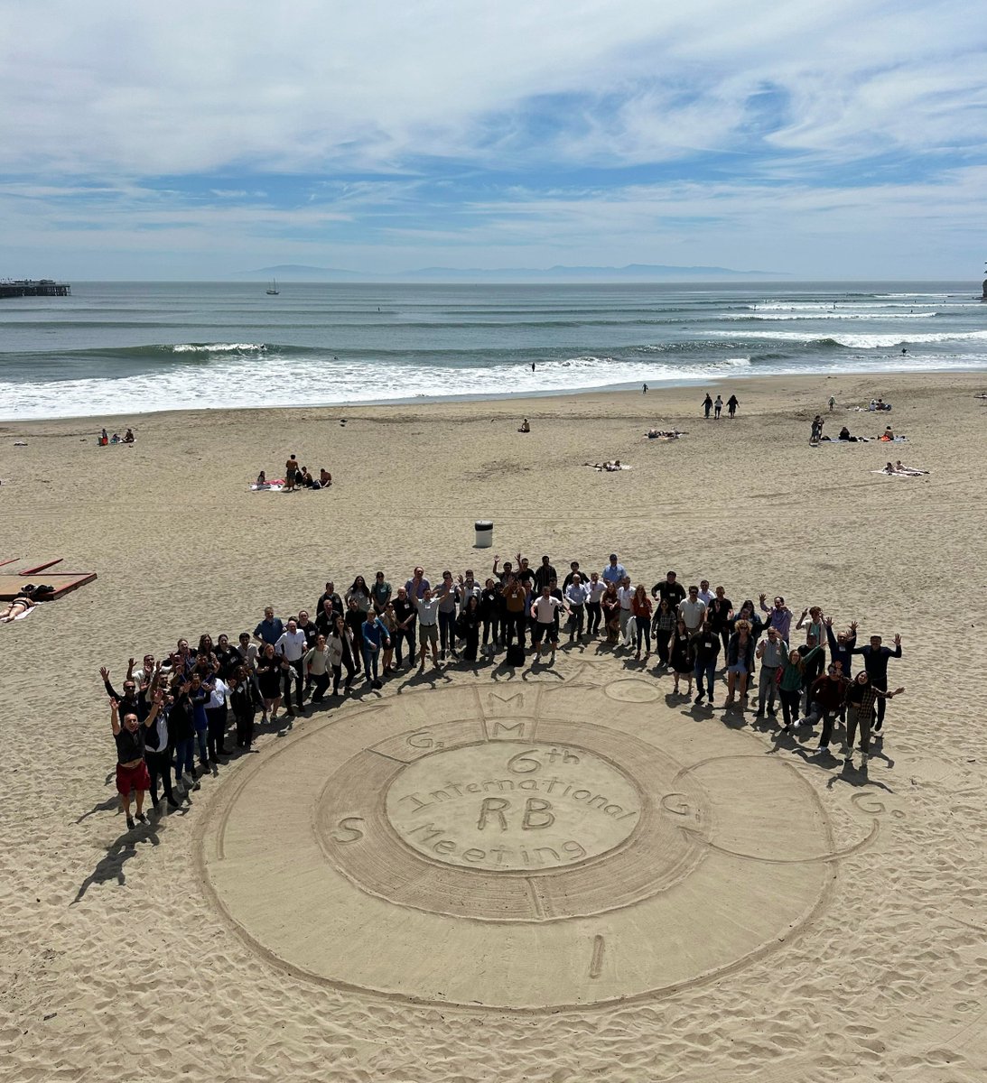 RB meeting day 2 - beautiful cell cycle sand sculpture that the hotel made for us :-)