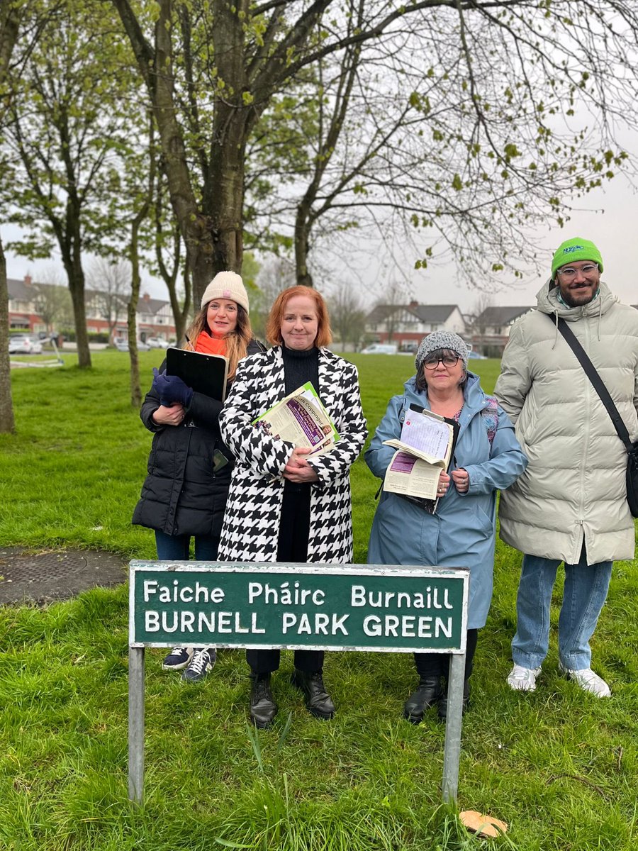 Another wet evening! In Burnell, conversations about disability justice, the housing and cost of living crisis and the lack of investment in essential services. We need change ! #Castleknock #Dublin15