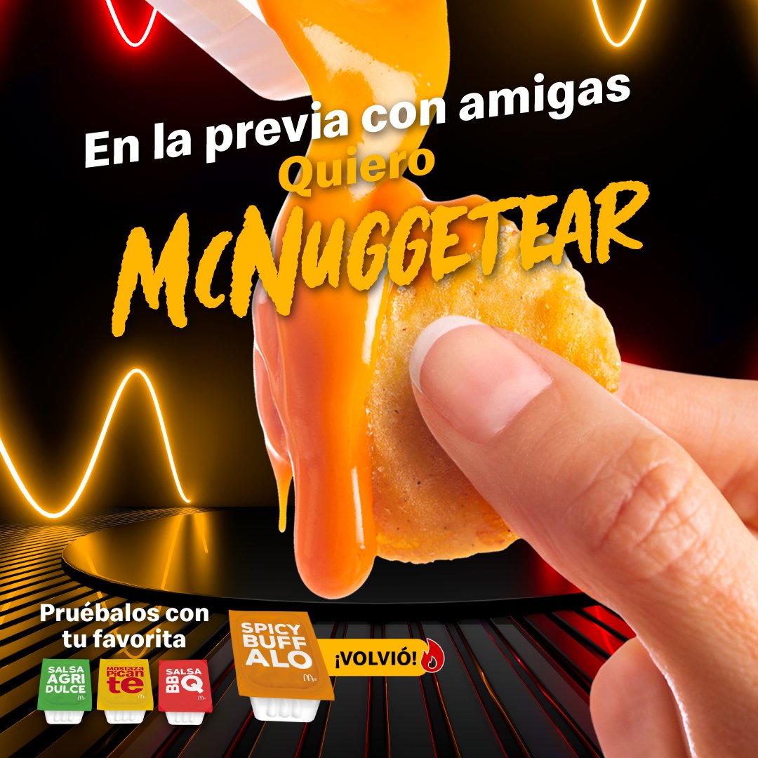 McDonalds_Cl's tweet photo. Cualquier momento es bueno para McNuggetear🎼👯😋 #junta #previa #after #pelis #videojuegos #pololeando #estudiando https://t.co/XCYN4yMkDl
