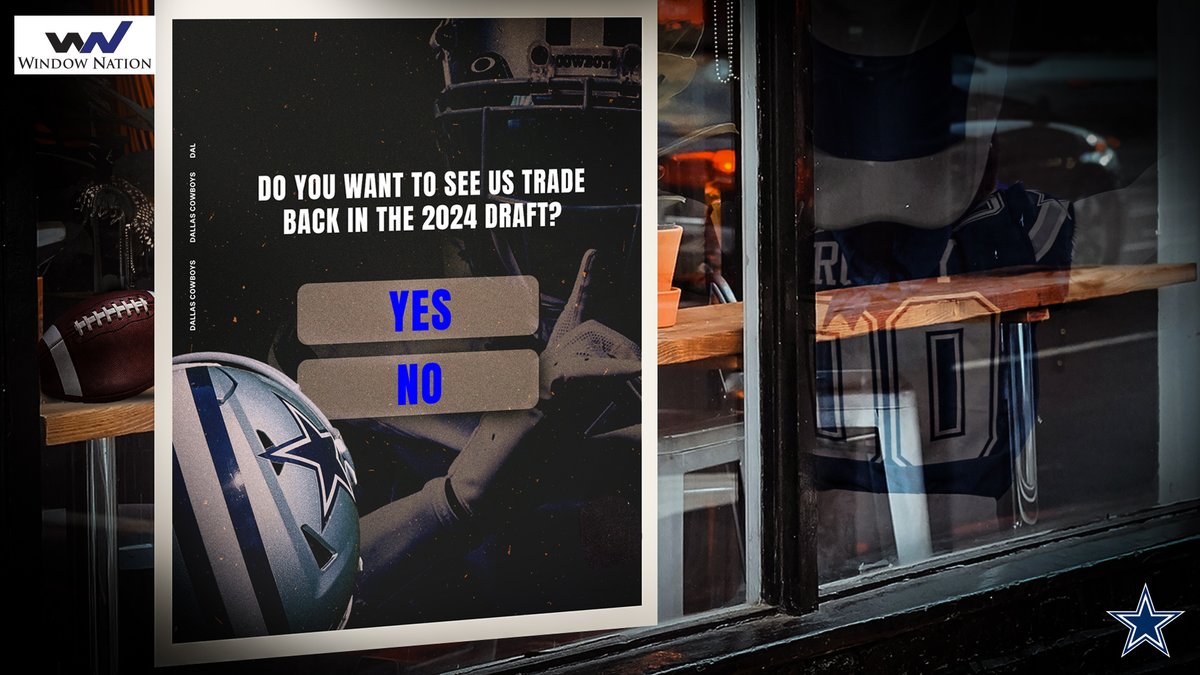 Trade back or hold tight? Let us know in the comments. #CowboysDraft | @WindowNation