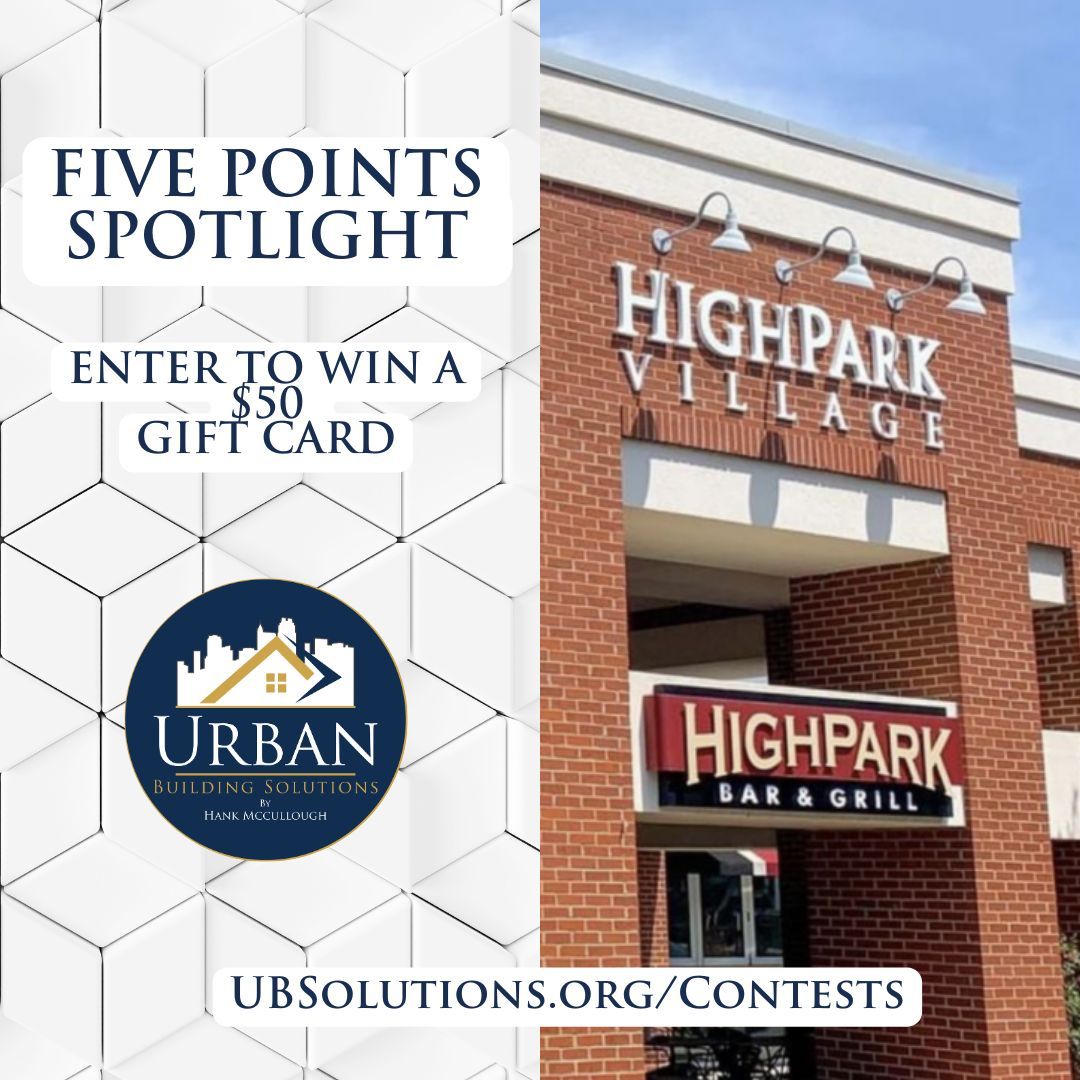 It's contest time! 😎 This month we are highlighting a UBS favorite, High Park Bar and Grill.

Enter to win now at buff.ly/447d6kQ.

#HighParkBarandGrill #UrbanBuildingSolutions #CustomBuilds #CustomHomes #RaleighNC #FivePointsRaleigh #ITBRaleigh