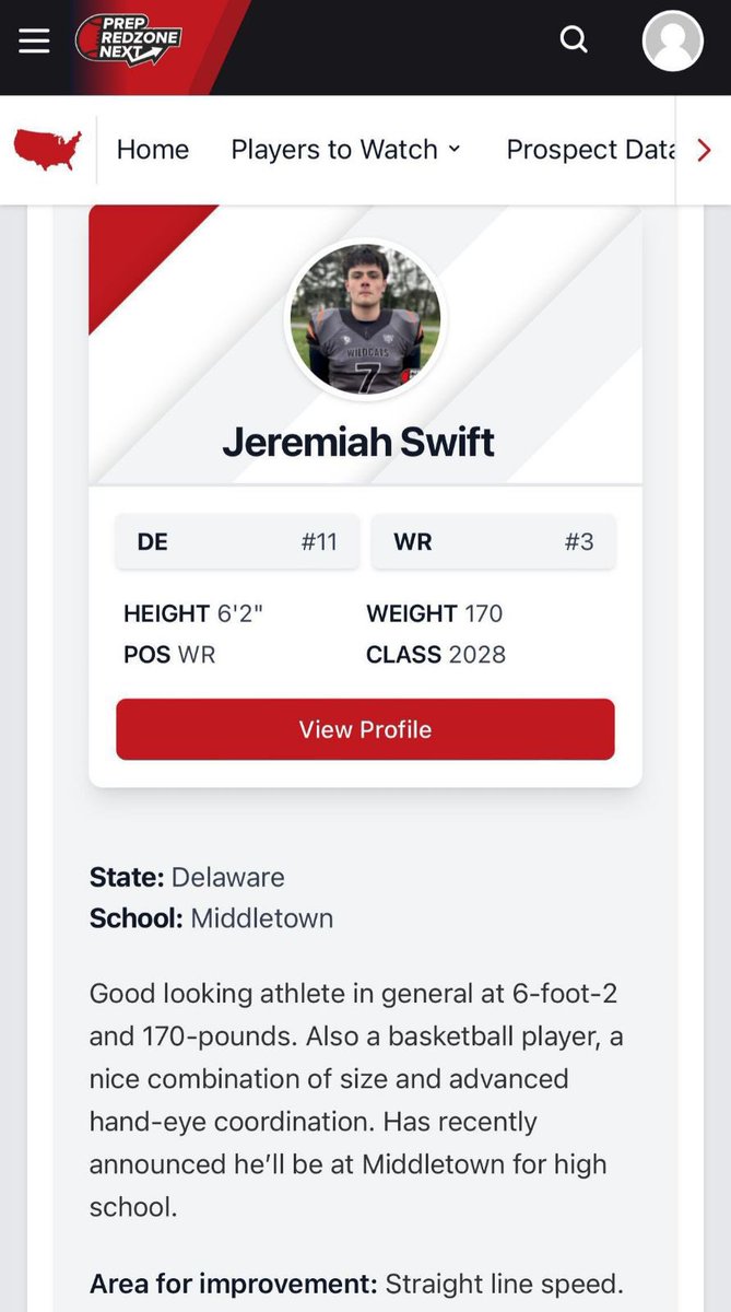 #3 wide receiver in the state # 11 player in the state