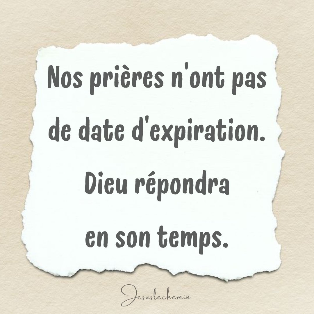 Nos prières n'ont pas de date d'expiration...