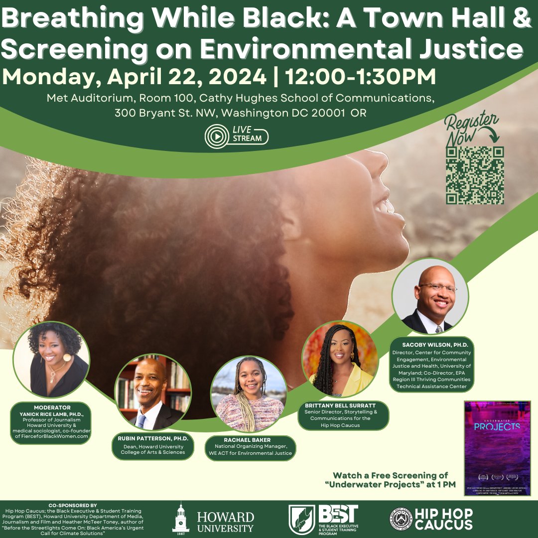 Join us on Earth Day at the MET Building <a href="/HowardU/">Howard University</a> <a href="/howarduchsoc/">Cathy Hughes School of Communications</a>