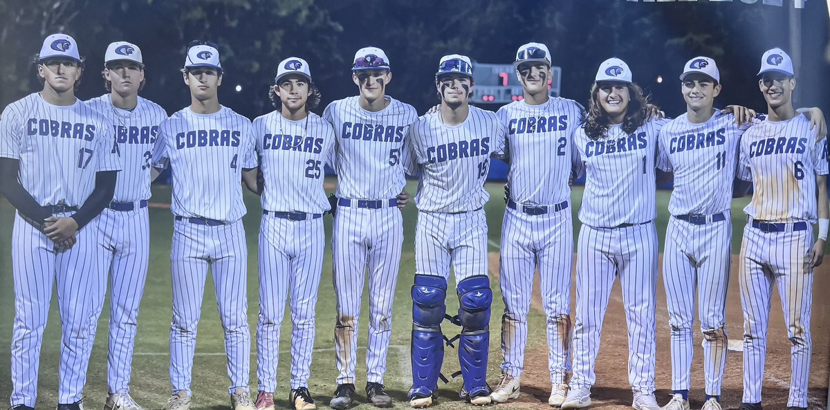 Celebrating Senior Night with our Cobra Baseball team! @pvcobrashs