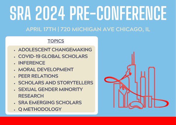 mette_ranta's tweet photo. #SRACHICAGO2024 has officially begun in beautiful Chicago with our COVID-19 global scholars pre-conference! Our @SRAdolescence fellowship funded by @templeton_fdn began in 2022 and great to now share and reflect on what we’ve accompliahed  with @ATSkinner1 and @CarmenKealy1! https://t.co/4cd5LnxRHO