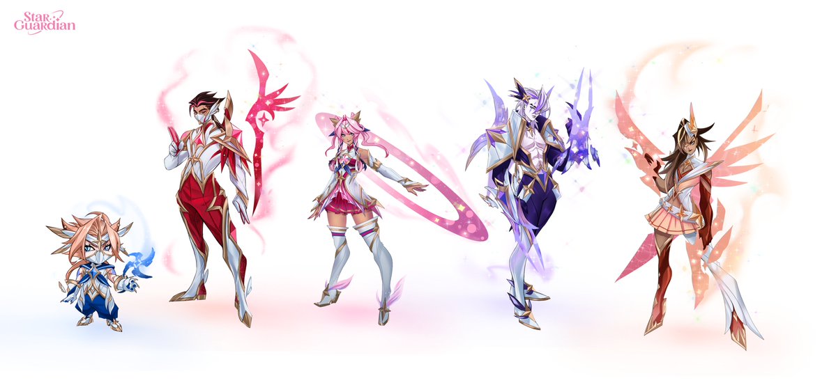 THEYRE FINALLY HERE ! Star Guardians ✨🧵 This was very fun to work on, I hope everyone likes them!