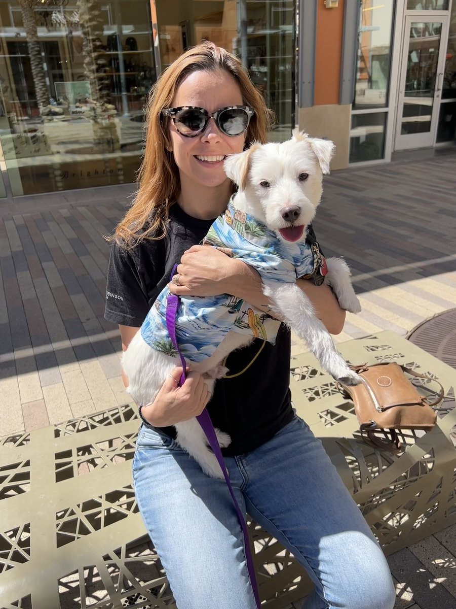 Had brunch with my @TRFdotORG boss today. 
Miss @KimGradisher and I discussed plans for my birthday fundraiser to help children battling cancer. 
Have a great day everyone!
~ Deke🐾
#TherapyDog
#PawYouNeedIsLove
#AStrongerFamilyTogether