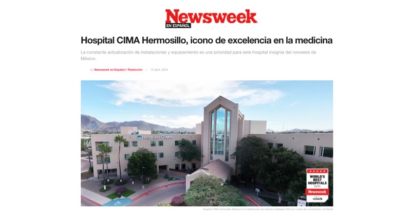 Orgullosos de ser de los mejores #Hospitales de #México y el mejor de #Sonora por 4to año consecutivo. Tu bienestar nuestra prioridad, con los más altos estándares de calidad, esa es la tranquilidad que te da estar en #HospitalCIMA #Hermosillo newsweekespanol.com/2024/04/15/hos…