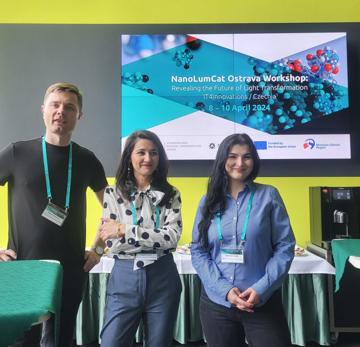 🌈This past week we participated in the NanoLumCat Ostrava: Revealing the Future of Light Transformation workshop, where leading experts in #carbonDots and single atom #photocatalysis unite to expand the horizons of science @MichalOtyepka @IT4Innovations #OrtylPhotoLab