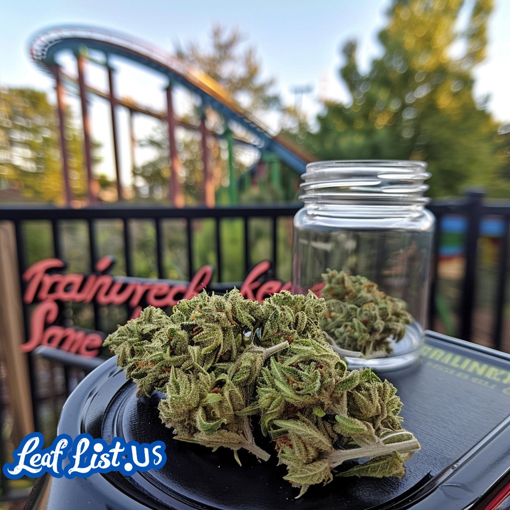 Have you smoked #Trainwreck? Fasten your seatbelts for a wild ride with this potent #Sativa. 🚂💥 #FullSpeedAhead #Wednesdayvibe #CannabisCommunity #StonerFam #Weedmob #MMJ #cannabisculture leaflist.us