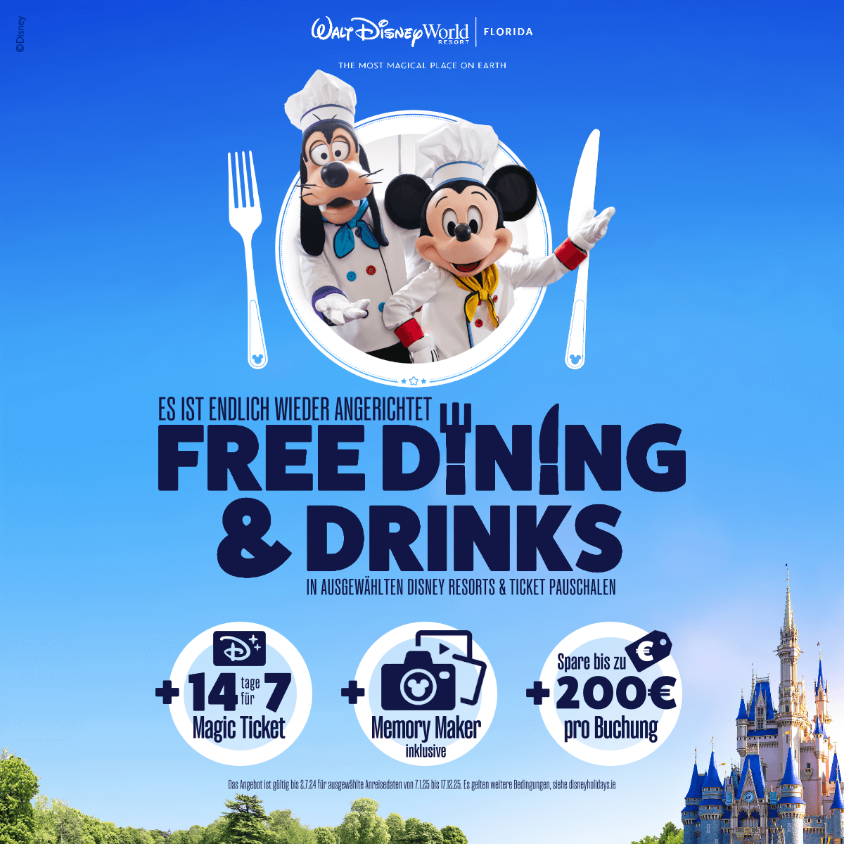 🥳 Es ist soweit! Es gibt wieder ein Walt Disney World Angebot mit gratis Dining Plan inklusive!

🏰 Buche Deine Pauschale für 2025 aus Hotel &amp; Ticket, genieße GRATIS Disney Dining &amp; Drinks, das 14-Tages-Ticket zum Preis von 7 + 200€ Rabatt

ℹ Alle Infos
dlp.deals/wdw-free-dinin…