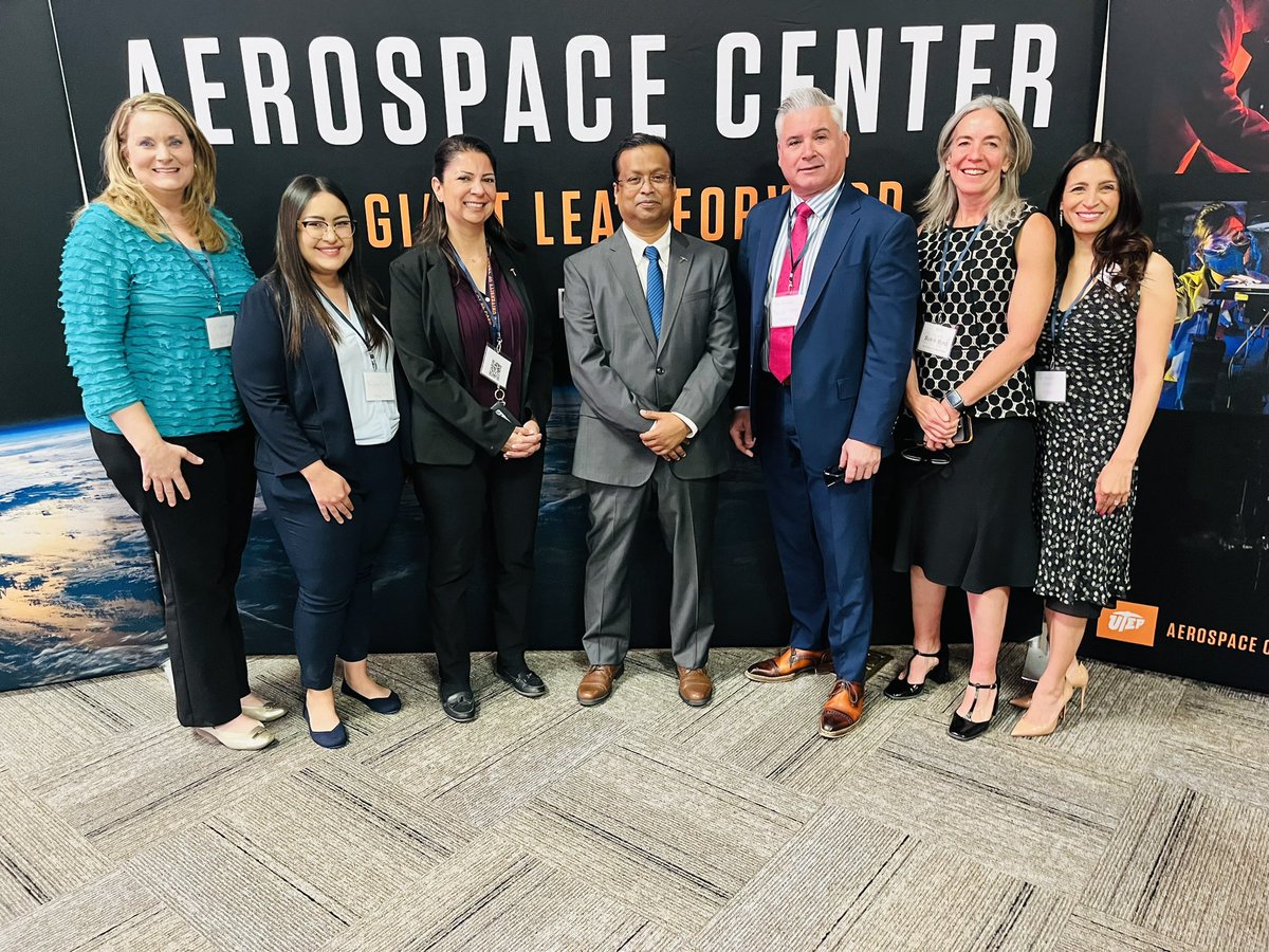 BrendaChR1's tweet photo. Thank you @UTEPAerospace for inviting us to the SETS Conference.  We enjoyed learning from the best and brightest in the field.  @Ysleta_YWLA #THEDISTRICT https://t.co/hNSdiUBSht