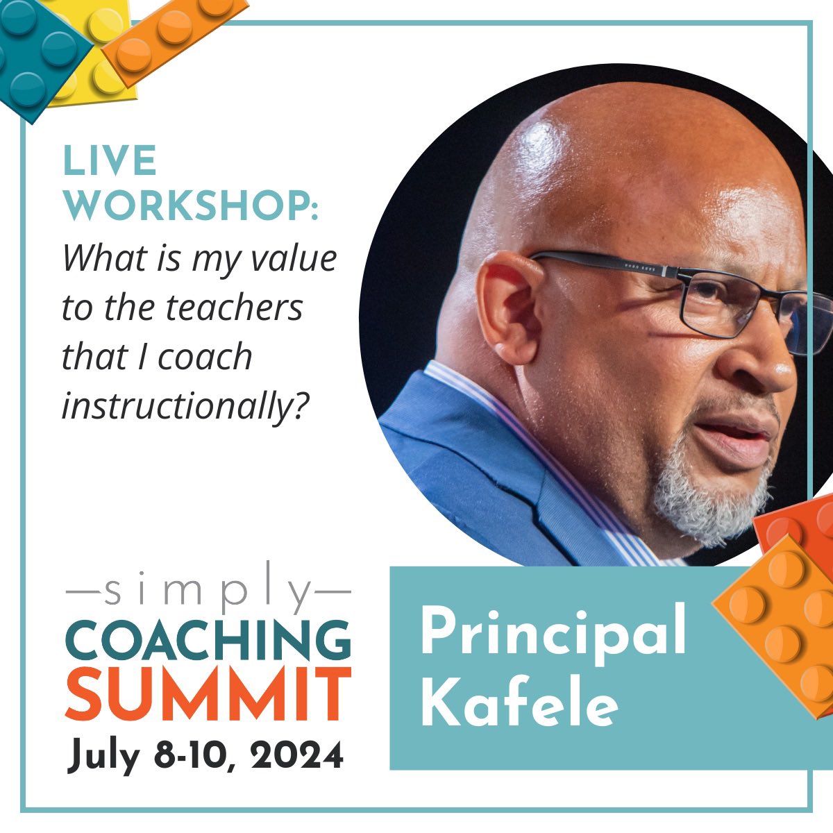 📣 Excited to announce @PrincipalKafele as a keynote speaker at this year's Simply Coaching Summit! Join us as he delves into the crucial topic: 'What is My Value to the Teachers I Coach Instructionally?' 🎤 Don't miss this insightful session! #InstructionalCoaching