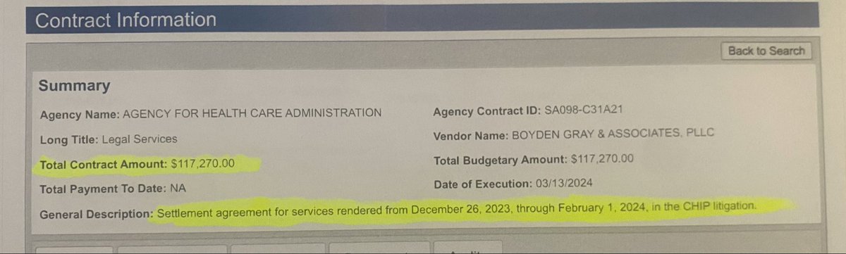Sporaticus_'s tweet photo. 💰$117,270 for Dec 26 — Feb 1 

(Apparently the day after Christmas the DeSantis admin decided it was imperative to hire these guys to help FL keep kicking kids off FL KidCare). 

💰250,000 for Feb 2 - June 30

So at the very least — $367,270 
but bet it’ll end up being alot more https://t.co/1WmDhkA3VA