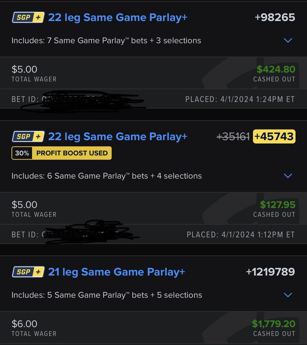 ohnoitsSHAY's tweet photo. Ooooweeeee. I should start a discord 🤣 #GamblingTwitter #Fanduelparlay https://t.co/drCcqii775