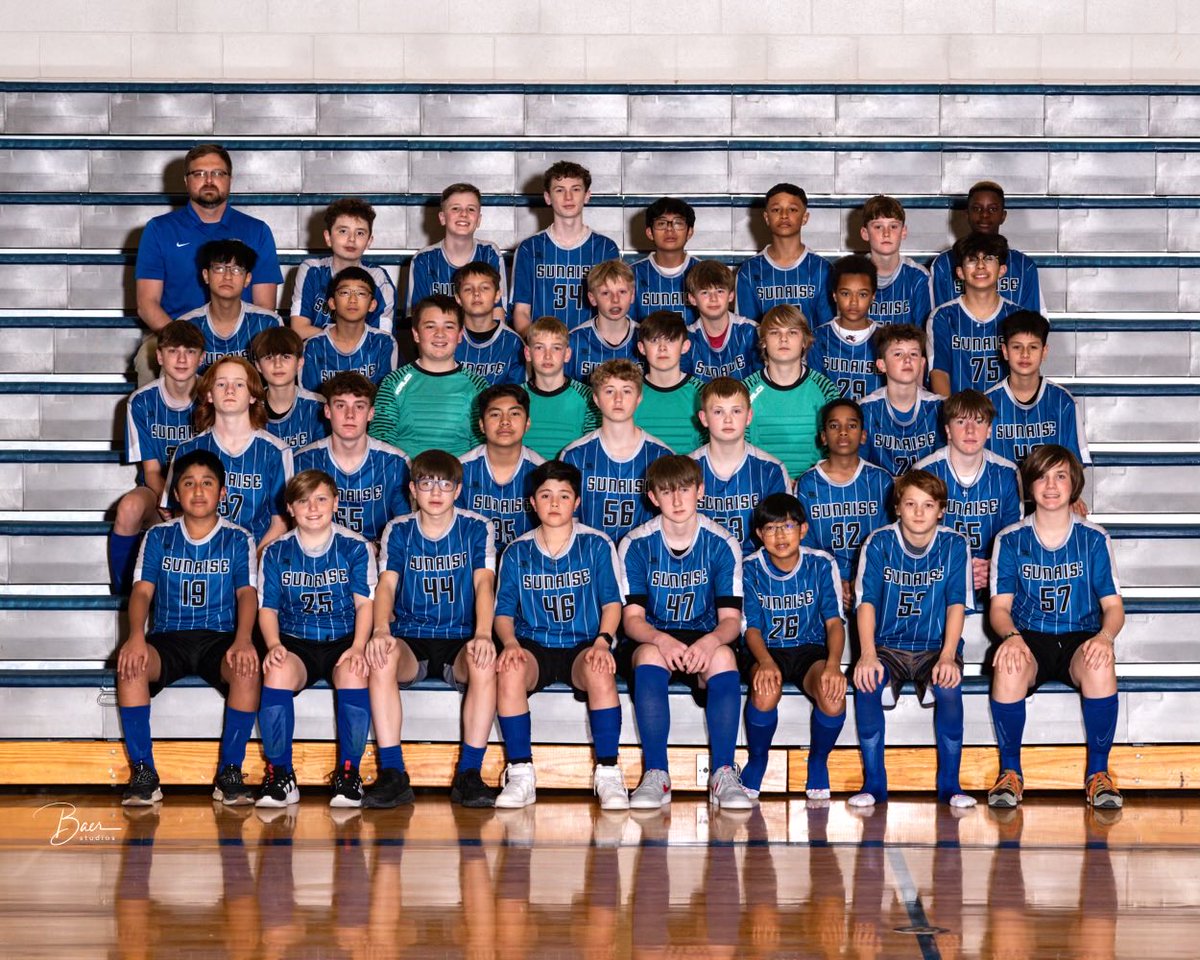 Your 2024 Sunrise Silverhawk soccer squad. Future Bearcats doing work ⚽️