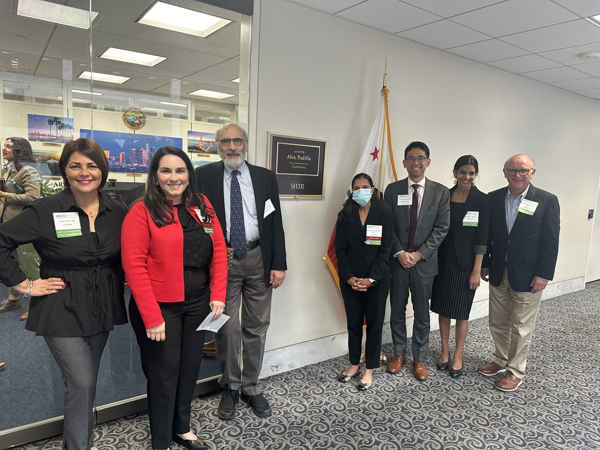 Grateful for @SenAlexPadilla & his staff advocacy and support of healthcare & people living with #cancer Specially legislative assistant Anisa Alazrie for welcoming us & having a thoughtful discussion about challenges & need for solutions #DrugShortages #Telehealth