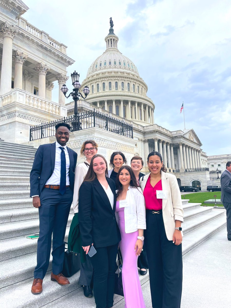 GTinDC's tweet photo. Great having PhD students from GT, Emory & UGA on the Hill to talk about how Federal funding for research has impacted their education. Thanks Vice Provost Bonnie Ferri, @aarondlevine & @AAAS_GR for their support. @EmoryGovAffairs @ugagr #MakingOurCase https://t.co/JcEpIuJiKn
