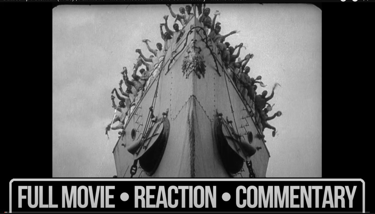 Battleship Potemkin (1925) | Full Movie • Movie Reaction • Movie Commentary... youtu.be/CrT-CCWGaAA?si… via @YouTube @SeanWeathers @NoRulesFilm #SergeiEisenstein #SilentMovie #BattleshipPotemkin #Screened #Commentary #NoRulesFilmSchool