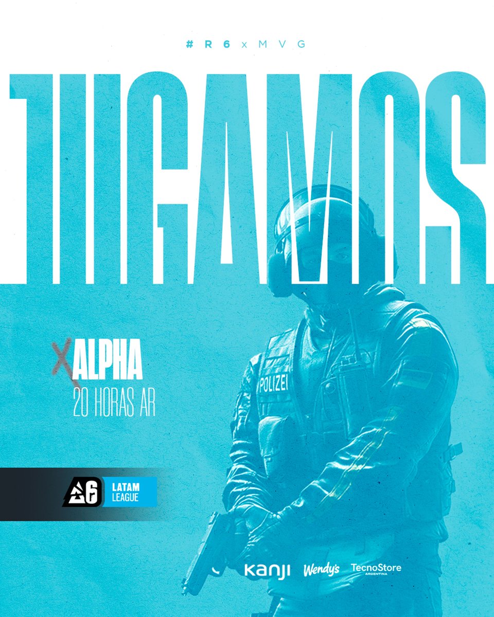 Última jornada de la fase regular! 🏆 #BR6LATAM ⏰ 20hs 🆚 @AlphaTeamsLLC 📺 twitch.tv/rainbow6es #VamosMalvinas