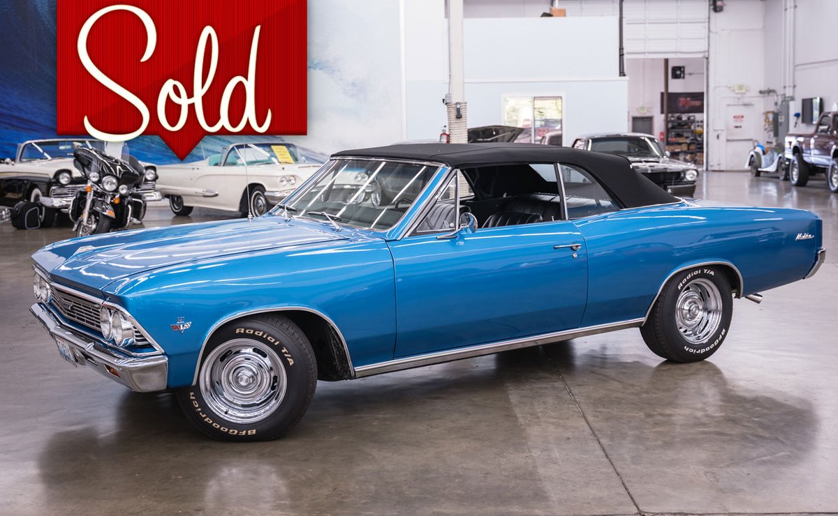 Recently SOLD by #PacificClassics – 1966 CHEVROLET CHEVELLE CONVERTIBLE!! Don't miss your #DreamVehicle - check out our inventory today.

We're the largest dealer of classic cars in the Northwest. Visit us at pacificclassics.com

#classiccarsforsale #musclecarsforsale