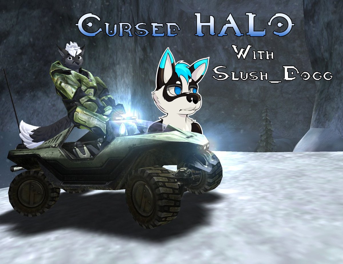 You guys ready for some shenanigans? @slush_dogg and I are going to be doing a playthrough of Halo with the Cursed Halo Again mod.. Its...going to be chaos >:3 Live Now - twitch.tv/aydanfox