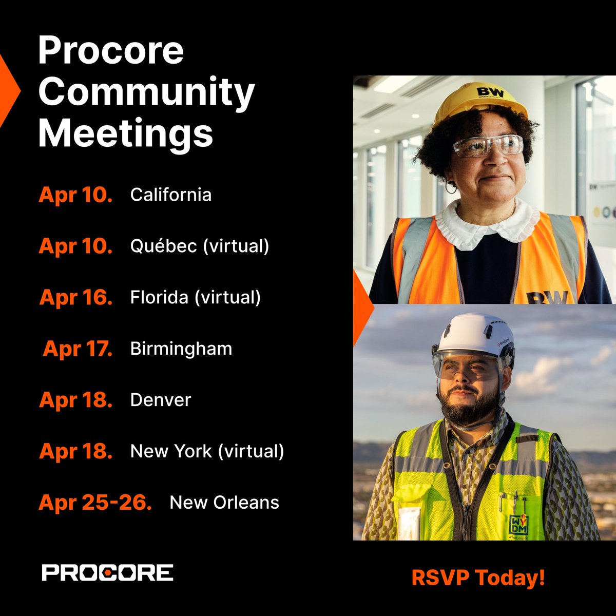 ProcoreSupport (@procoresupport) on Twitter photo Want to connect with your local Construction Community? Check out <a href="/ProcoreTech/">Procore Technologies</a>'s list of upcoming Community Meetings in your area and RSVP today-> proco.re/48zSZfC #Procore #ProcoreCommunity Want to connect with your local Construction Community? Check out <a href="/ProcoreTech/">Procore Technologies</a>'s list of upcoming Community Meetings in your area and RSVP today-> proco.re/48zSZfC #Procore #ProcoreCommunity