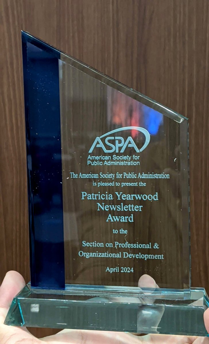 Zeeshan Noor, PhD (@zeenoor10) on Twitter photo What better way to wrap up the <a href="/ASPANational/">ASPA National</a> conference than receiving an award for your section? <a href="/SpodAspa/">SPOD ASPA</a> won the 2023 Patricia Yearwood Section Award. Kudos to our Head of Communication, <a href="/ThanhThiHoang/">Thanh (Minnie) Hoang</a>, & all other board members for making this happen. Day 5 of #ASPA2024! What better way to wrap up the <a href="/ASPANational/">ASPA National</a> conference than receiving an award for your section? <a href="/SpodAspa/">SPOD ASPA</a> won the 2023 Patricia Yearwood Section Award. Kudos to our Head of Communication, <a href="/ThanhThiHoang/">Thanh (Minnie) Hoang</a>, & all other board members for making this happen. Day 5 of #ASPA2024!