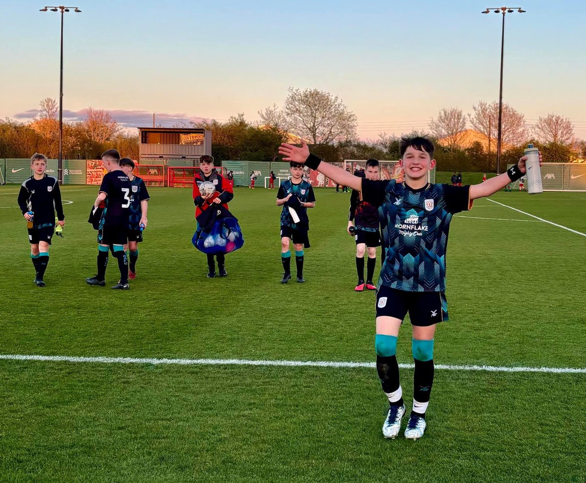 Only 20 minutes in his actual position tonight! Luckily he scored twice in those 20 minutes as a centre forward to give <a href="/academy_cafc/">Crewe Alexandra FC Academy</a> U12’s a hard fought 3-2 win away <a href="/LFC/">Liverpool FC</a> . Great mentality Jax, keep being you!!!
#superjax