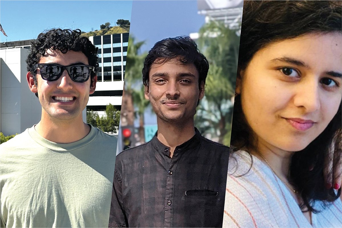 Congratulations to undergraduate Cheyanne Shariat, doctoral student Aditya Dash and postdoctoral researcher Monika Yadav on being named to the fifth class of UC President's Lindau Nobel Laureate Meetings Fellows! 🌌🔭 ucla.in/444HRqE #LINO24 #physics