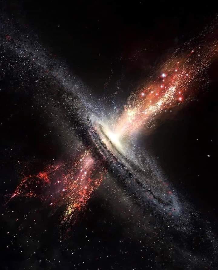ScienceNatureW2's tweet image. This is what a Quasar looks like! 🌌💫