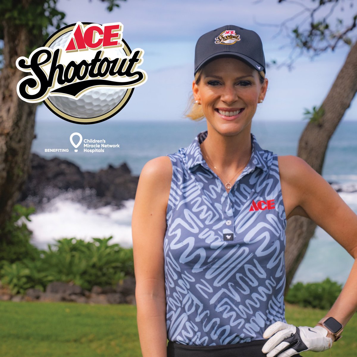 Jennifer Wayne, singer & golfer, joins the competition at this year’s @AceHardware Shootout. The event raises critical funds for @CMNHospitals, helping kids like Jennifer's friend Nile. Tune in to @GolfChannel on April 22, at 8 PM ET! #AceShootout