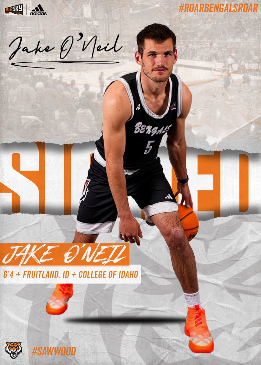 Please help us welcome to the team, <a href="/jake_oneil33/">JO12</a> 👏

Jake is a Fruitland, ID native who played the last 4 years with the College of Idaho. During his senior year Jake averaged 10.1 PPG on 56% shooting, 8.1 RPG, &amp; 2.3 APG

Welcome to the squad Jake‼️

#SawWood // #RoarBengalsRoar