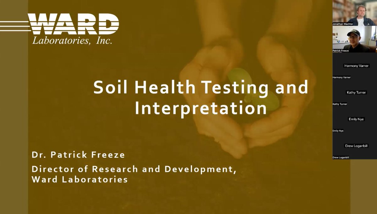 WardLabs's tweet photo. Last month, Dr. Patrick Freeze gave a talk on soil health testing and interpretation to the Carbon Cycle Institute's Cafe Hour. Watch here as he delves into soil health testing and interpretation: https://t.co/oBr5XhNJzM. #WardWednesday #Carbon #SoilTesting #WhyWard https://t.co/lRzvlSvoc8