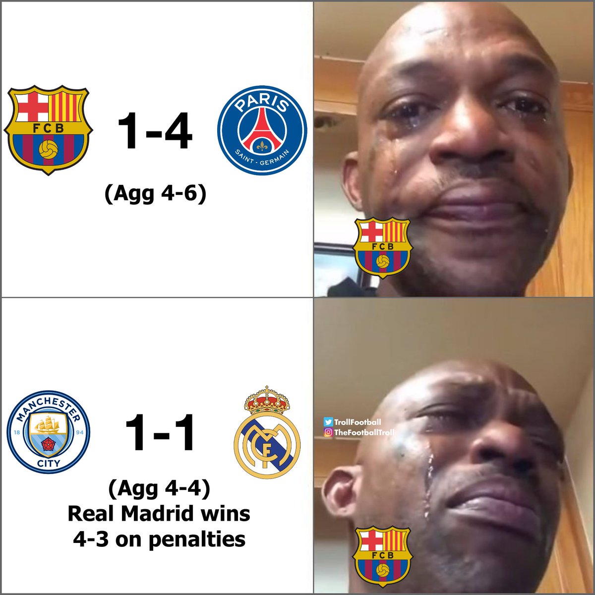 Barca fans in the past 2 days