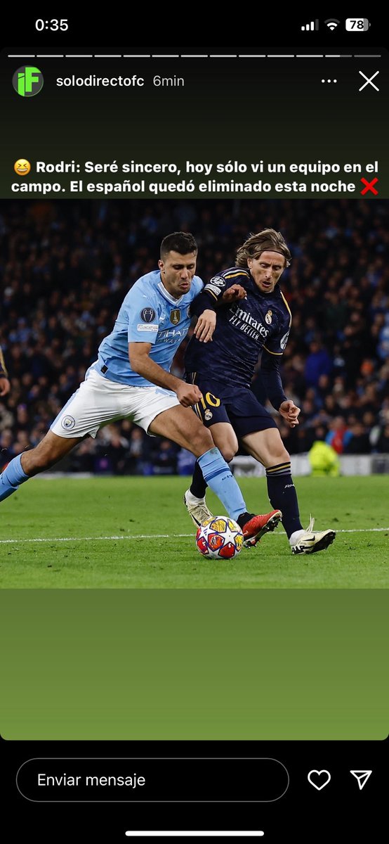 y solo vas a ver a un equipo en la semifinal, anda tonto a llorar a Manchester