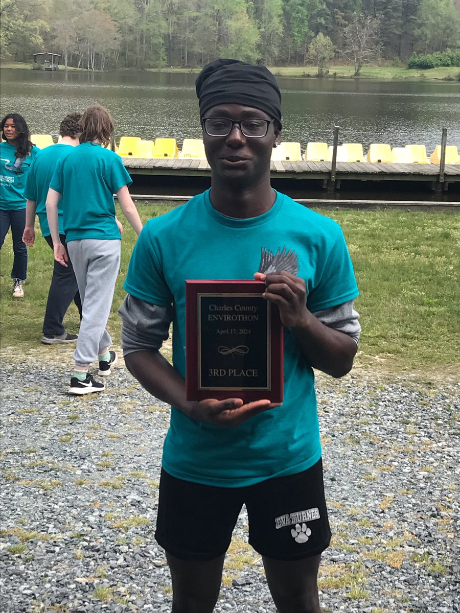 Thomas Stone clinched third place in the Envirothon competition this year! 🥰🎉🎊 Way to go!