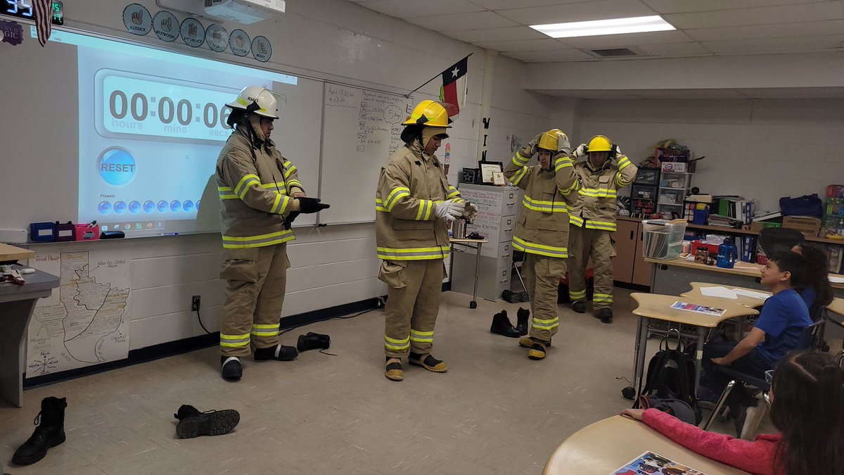 A great big shout out to the marvelous SHS FireTech students for an awesome presentation on safety.   Thank you. #EscontriasSTEAMACADEMY #TEAMSISD