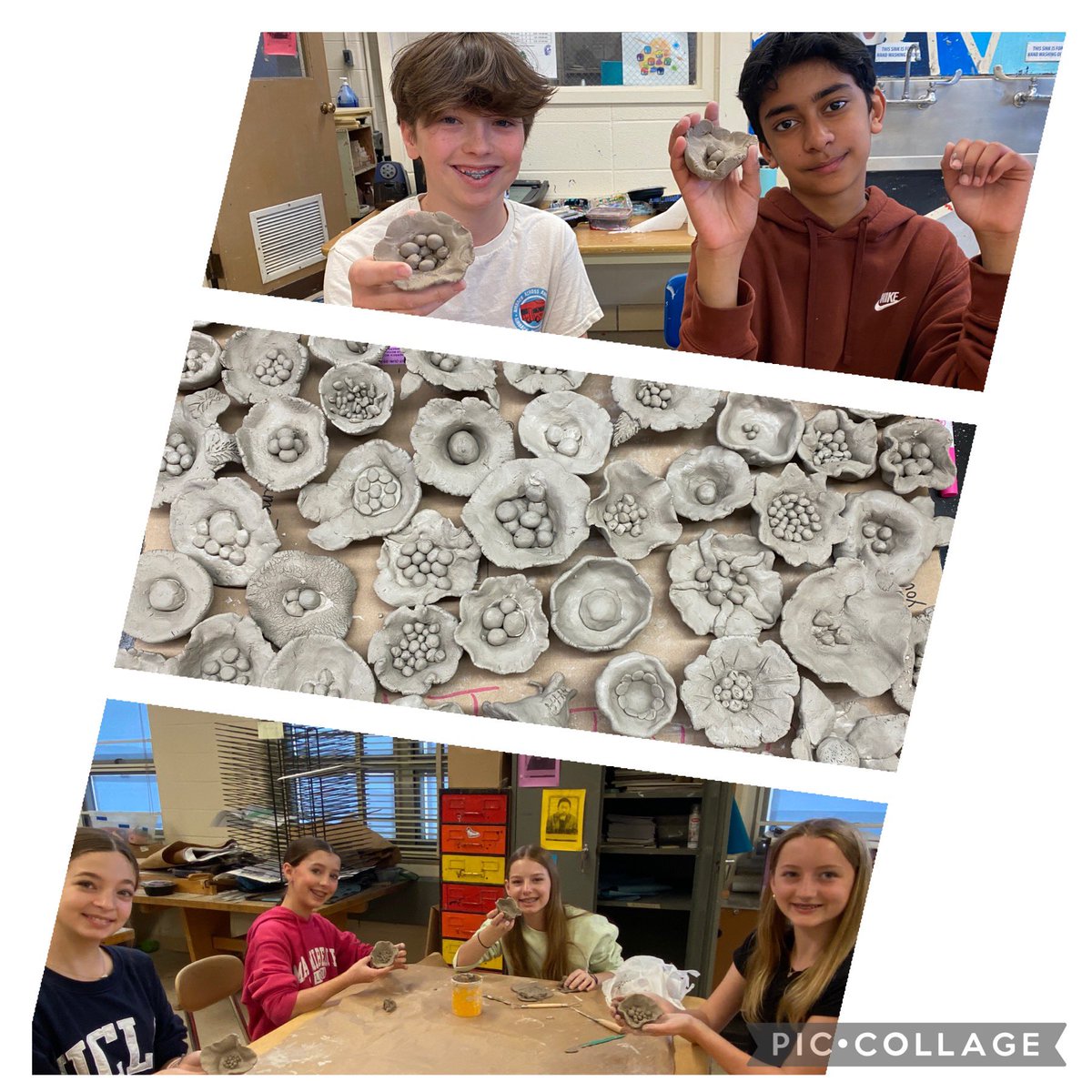 Mrs_Lukes's tweet photo. T3- 7th grade @HerrickMS students started The Poppy Project in honor of Memorial Day today! We will eventually gift these to local military families. #dg58pride #ThePoppyProject https://t.co/dEAqEoiNJs
