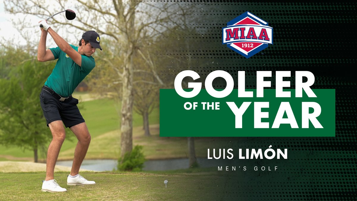 🚨🚨 MIAA Golfer of the Year 🚨🚨

Luis Limón has been named the 2024 MIAA Men's Golfer of the Year after earning the highest ranking over the four MIAA designated events over the season! This makes back-to-back years a Lion has been named MIAA Golfer of the Year!