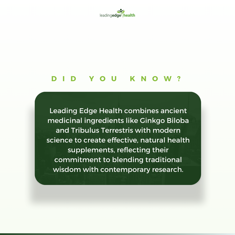 Discover the power of centuries-old wisdom with Leading Edge Health! Our natural supplements blend ancient traditions with modern science, bringing you the best of both worlds. 🌍 #NaturalHealth #AncientWisdomModernScience #LeadingEdgeHealth #WellnessJourney #HolisticHealth