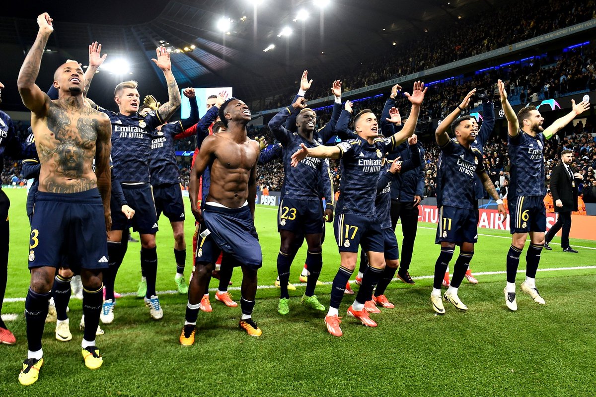 O Real Madrid chegou às meias-finais da Champions?

2011: Sim.
2012: Sim.
2013: Sim.
2014: Sim. 🏆
2015: Sim.
2016: Sim. 🏆
2017: Sim. 🏆
2018: Sim. 🏆
2019: Não.
2020: Não.
2021: Sim.
2022: Sim. 🏆
2023: Sim.
2024: Sim. ⏳

12 vezes em 14 anos. Absurdo.