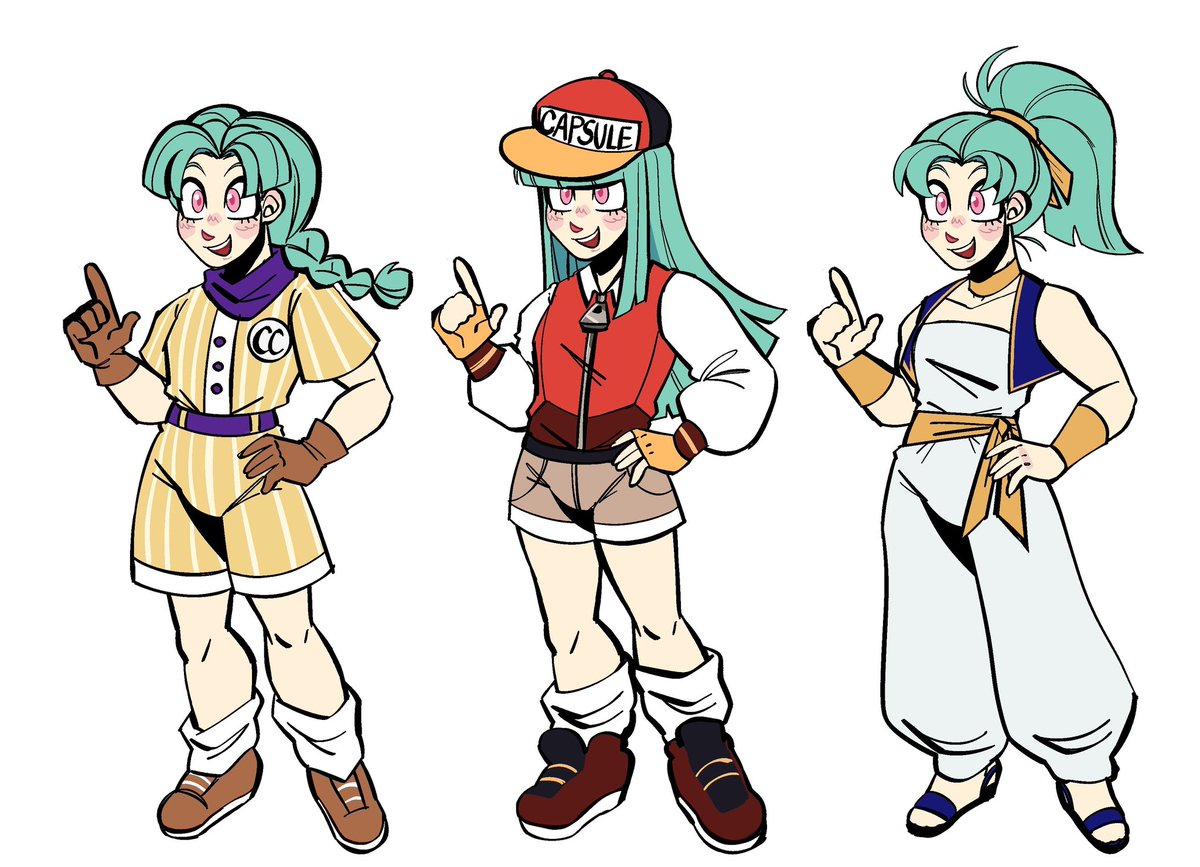 Some teen Bulma designs for that au