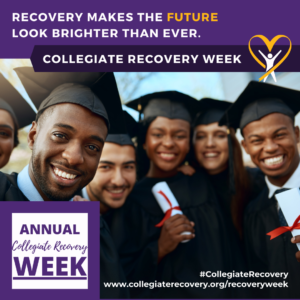 🎓✨ Join us in embracing the boundless potential of Collegiate Recovery during #CollegiateRecoveryWeek! Let's celebrate dreams, aspirations, and innovations that shape tomorrow. Together, we pave the way for a brighter, healthier future for all! #CollegiateRecovery 🌟🌱