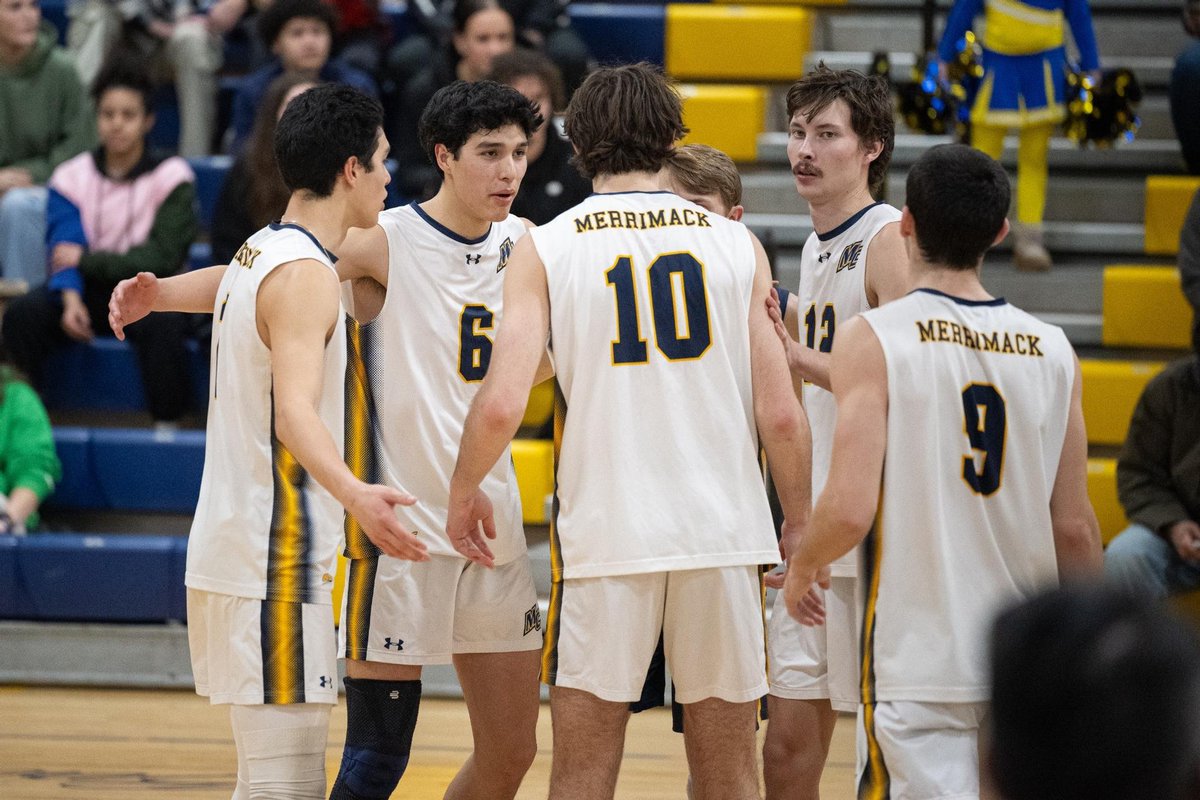 🏐#NECMVB Championship👇
First Round. Match Two.
𝗛𝗲𝗿𝗲 𝘄𝗲 𝗚𝗢!😬

No. 5 @MerrimackMVB 🆚 No. 4 @FDUKnightsMVB 

⏰7:20 pm
📍Loretto, PA
📺ESPN+ and @NECFrontRow
💻cdn.espn.com/watch/player/_…
📈sfuathletics.com/sidearmstats/m…
ℹ️northeastconference.org/tournaments/?i…

#NECchamps🏆