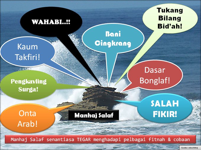 Just_Ab1's tweet photo. ❣️Dasar WAHABI!❣️

Sering melihat komentar begini ya?

Sebagian besarnya yg melakukan orang AWAM! 
Ngaji kitab Tauhid ga pernah.
Kitab Ushul Tsalatsah ga pernah.

Tapi paling kenceng kalo komentar: dasar WAHABI.

Alhasil, sebagiannya cuman MEMBEO kyai,habibnya dst.

Allaahu a'lam https://t.co/1mKsb7p7AP