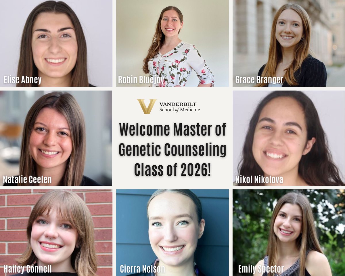 It's Genetic Counseling Match Day and we are beyond excited to introduce our incoming MGC students! Congratulations class of 2026, we can't wait to welcome you to campus! Read more about our MGC program at bit.ly/3Q8QI4F #VandyMed #VandyMGC #GCMatchDay #GeneChat